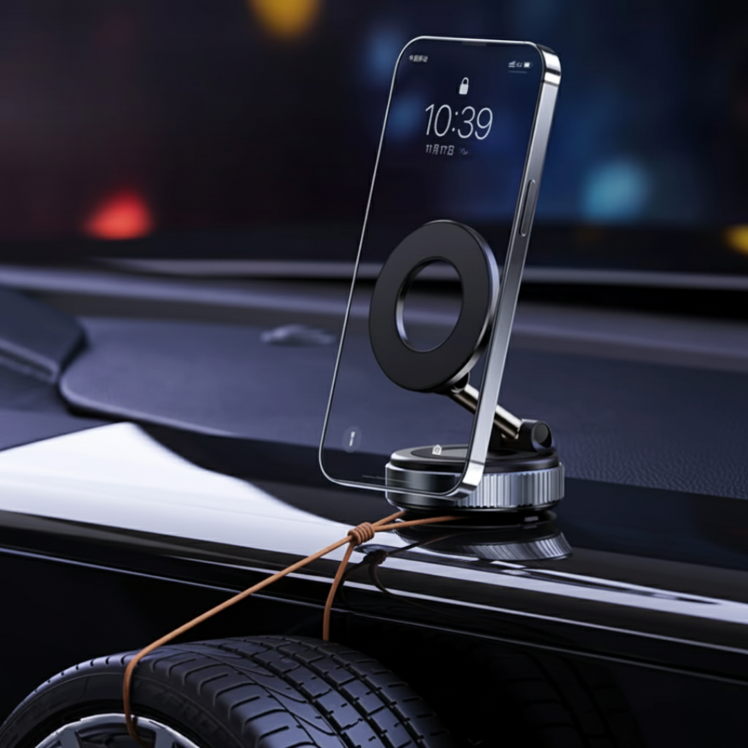 強力マグネットスマホスタンド｜360度回転＆強力マグネットで安定固定