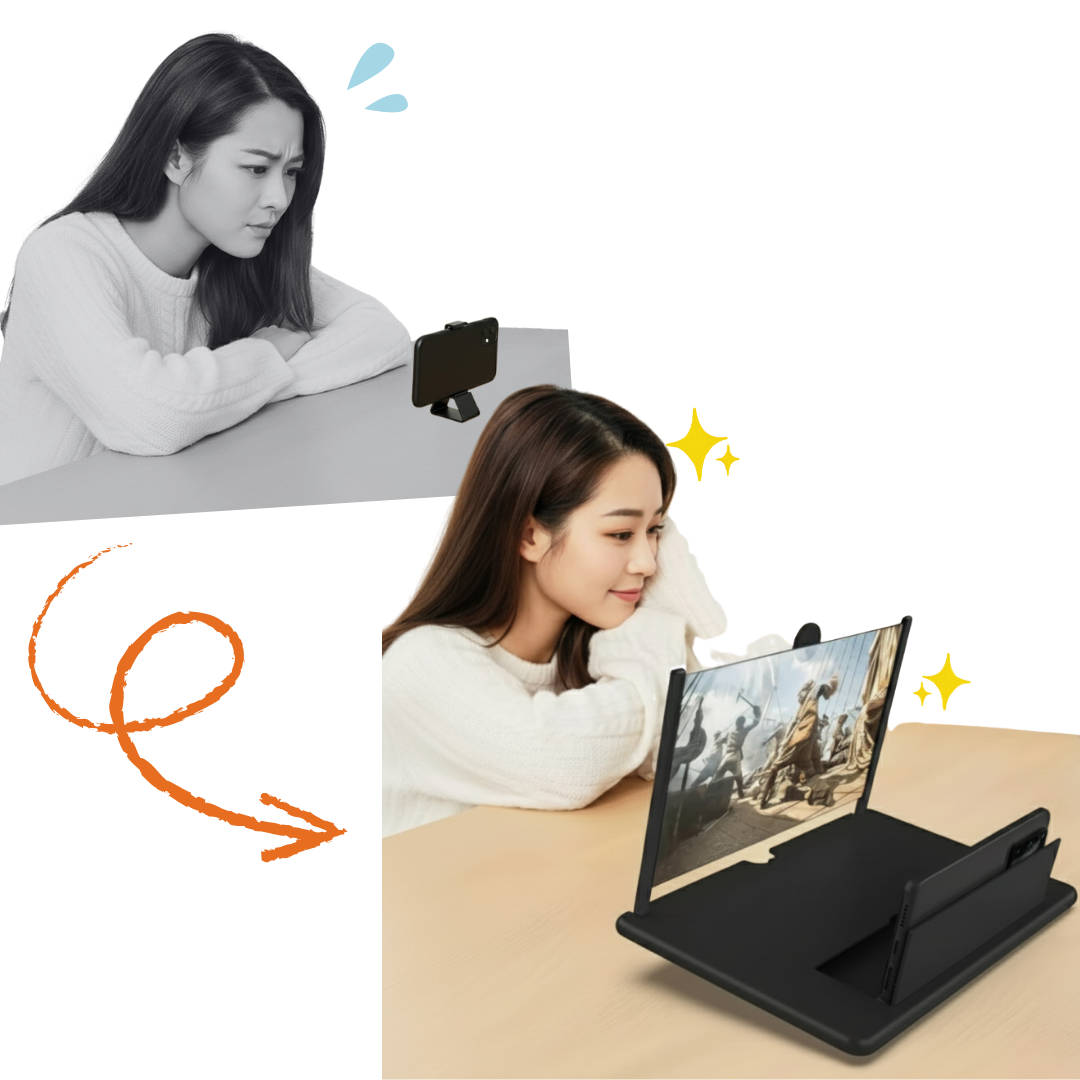 目にやさしいスマホ画面拡大スタンド