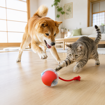 犬猫用自動ころころボール